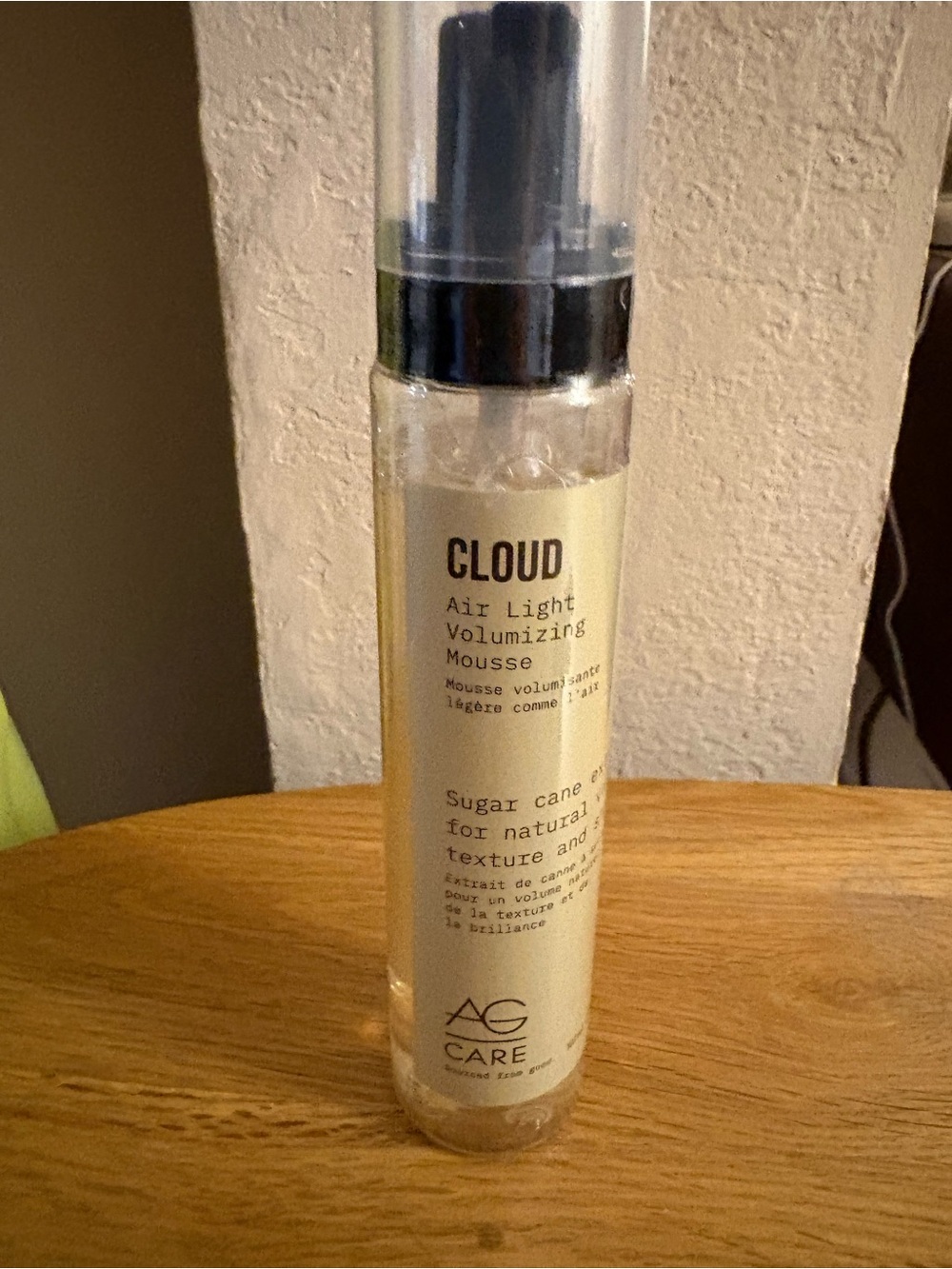 Cloud Air Light Volumizing Mousse - Clear by AG Care- factory sealed